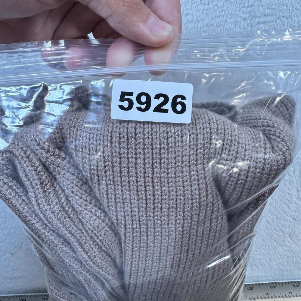 Sincerely Jules Pants Womens Small‎ Brown Ribbed Knit Wide Leg Lounge Sweatpants - Picture 9 of 9
